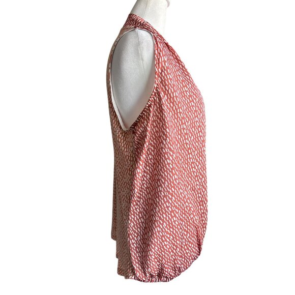 Dolan Left Coast Anthropologie Sleeveless Printed Surplice Top Shirt Size Large - Picture 4 of 10